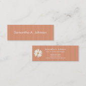 Orange Stripe Mommy Cards Telefonnummerkarte (Vorne/Hinten)