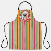 Orange Striped Pizza Schürze (Vorderseite)