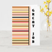 Orange Stripes Anniversary Card Karte (Gelbe Blume)