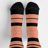 Orange Stripes Black Socken (Oben)