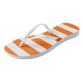 Orange Stripes Flip Flops Badesandalen (Schrägansicht)