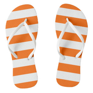 Orange Stripes Flip Flops Badesandalen
