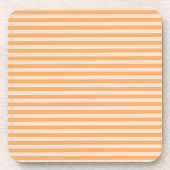Orange Stripes Getränkeuntersetzer (Vorderseite)