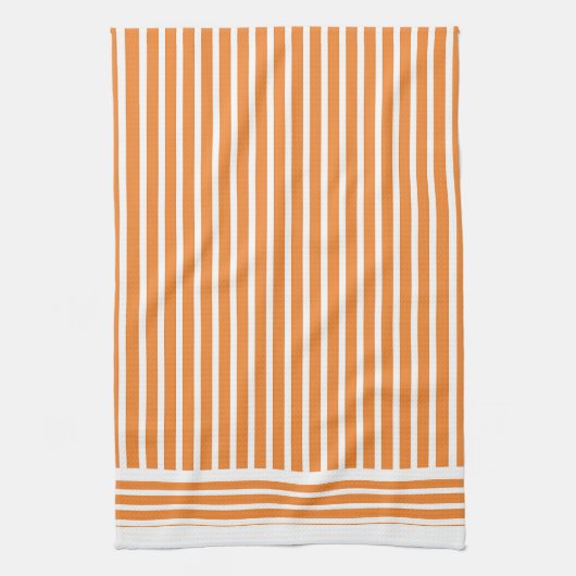 Orange Stripes Küche Geschirrtuch (Vertikal)