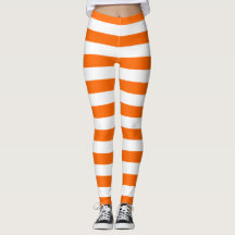 Orange Stripes Leggings