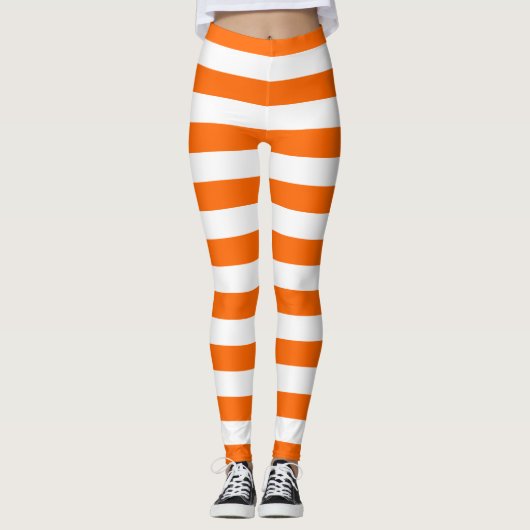 Orange Stripes Leggings (Vorderseite)