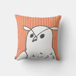 Orange Stripes niedliche Eule Kissen
