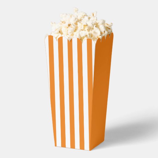 Orange Stripes Popcorn Gefälligkeitsbox Geschenkschachtel (Geplatzt)