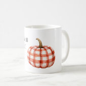Orange Stripes Pumpkin   Kaffeetasse (VorderseiteRechts)