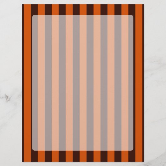 Orange Stripes Retro Style Passen Sie das an! (Vorderseite)