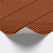 Orange Stripes Retro Style Passen Sie das an! Geschenkpapier (Ecke)