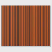 Orange Stripes Retro Style Passen Sie das an! Geschenkpapier (Flach)