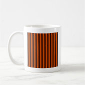 Orange Stripes Retro Style Passen Sie das an! Kaffeetasse (Links)
