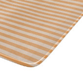 Orange Stripes Schneidebrett (Ecke)