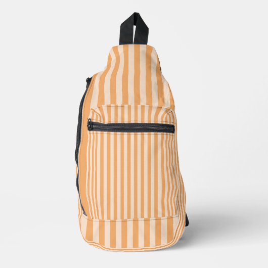 Orange Stripes Seamless Pattern Crossbody Bag (Vorderseite)