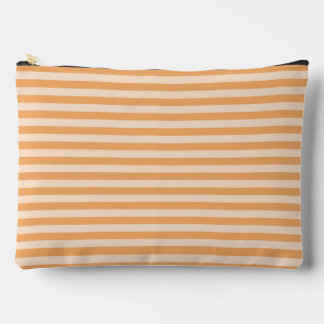 Orange Stripes Seamless Pattern Large Zubehörtasche