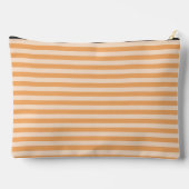 Orange Stripes Seamless Pattern Large Zubehörtasche (Rückseite)