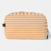 Orange Stripes Seamless Pattern Toiletry Bag Waschbeutel (Vorderseite)
