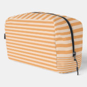 Orange Stripes Seamless Pattern Toiletry Bag Waschbeutel (Rechte Ecke)
