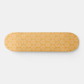 Orange Strippenkuben Skateboard (Horizontal)