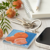 Orange-Studie Schlüsselanhänger (Vorderseite rechts)