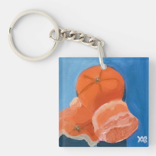 Orange-Studie Schlüsselanhänger (Vorderseite)