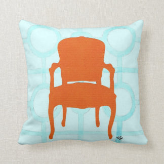 ORANGE STUHL-SILHOUETTE-KISSEN KISSEN
