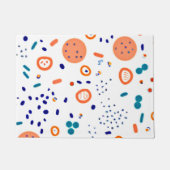 Orange Style Patterns Art Design Fußmatte (Vorderseite)