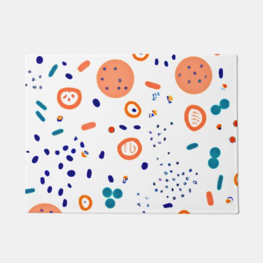 Orange Style Patterns Art Design Fußmatte (Vorderseite)