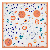 Orange Style Patterns Art Design Poster (Vorderseite)