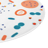 Orange Style Patterns Art Design Schneidebrett (Ecke)