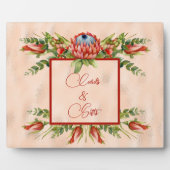 Orange Sukkulent Blossom Fotoplatte (Vorderseite)