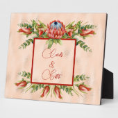 Orange Sukkulent Blossom Fotoplatte (Seite)