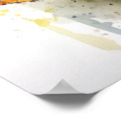 Orange Sulfur Butterfly Art Print Poster (Ecke)