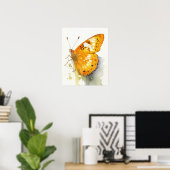 Orange Sulfur Butterfly Art Print Poster (Heimbüro)