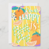 Orange Summer Birthday Card Feiertagskarte (Vorderseite)