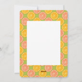 Orange Summer Birthday Card Feiertagskarte (Rückseite)