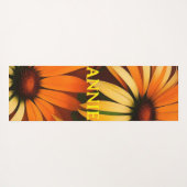 Orange Summer Blume Yogamatte (Rückseite (Horizontal))