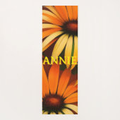 Orange Summer Blume Yogamatte (Rückseite)