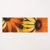 Orange Summer Blume Yogamatte (Vorderseite (Horizontal))
