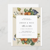 Orange Summer Botanical Boho Wedding (Vorne/Hinten)