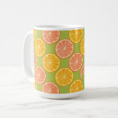 Orange Summer Green Kaffeetasse (Vorderseite Links)