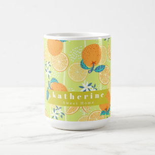 Orange Summer Green Kaffeetasse