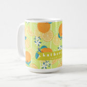 Orange Summer Green Kaffeetasse (Vorderseite Links)