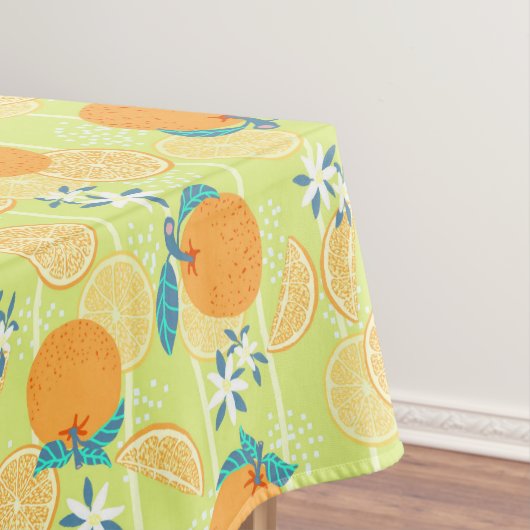 Orange Summer Green Tischdecke (Beispiel)