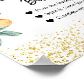 Orange Summer Mimosa Bar Sign Poster (Ecke)