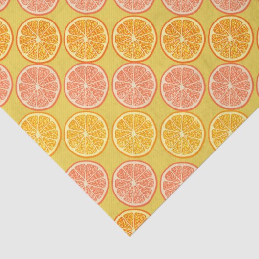Orange Summer Mustard Seidenpapier (Detail)