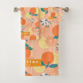 Orange Summer Orange Badhandtuch Set (Insitu)