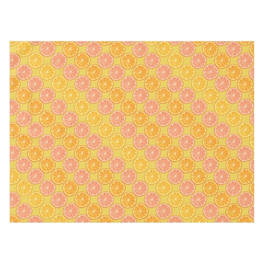 Orange Summer Senard Tischdecke (Vorderseite (Horizontal))