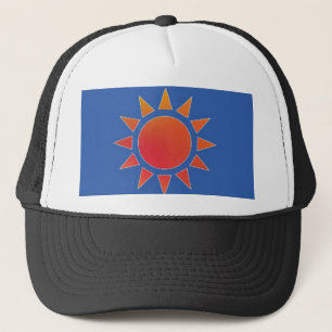 Orange Sun Hat Truckerkappe